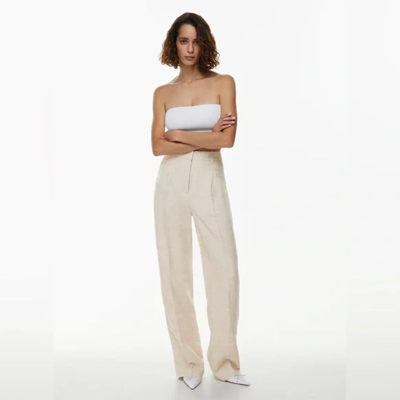 Aritzia effortless pants, size 6 (tall) linen - Picture 1 of 5